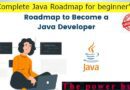 Complete Java Roadmap for beginners