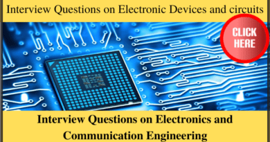 Interview Questions on Digital Electronics