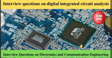 Interview questions on digital integrated circuit analysis