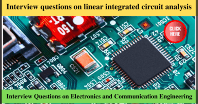 Interview questions on linear integrated circuit analysis
