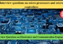 Interview questions on microprocessors and microcontrollers