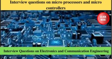 Interview questions on microprocessors and microcontrollers