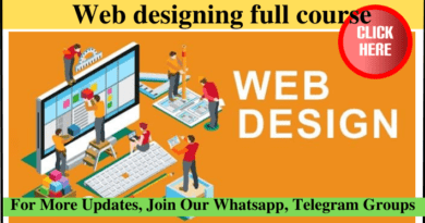 Web designing full course