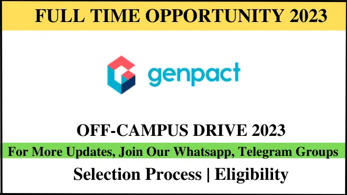 Genpact Off-Campus Drive 2024
